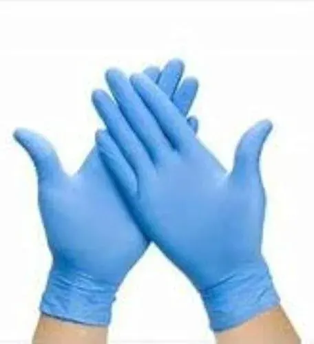 Gloves latex L blue